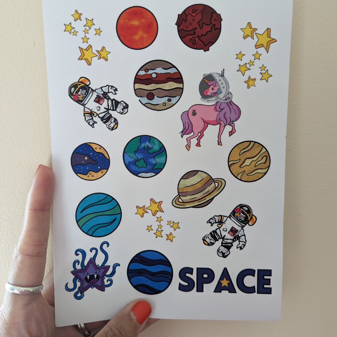 Space Sticker Sheet
