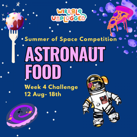 Astronaut Food- this week's competition purple moonpies, pink pizza and cake